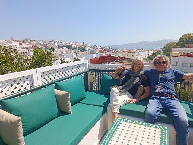 Roof terrace, Tangier. Photo © Karethe Linaae